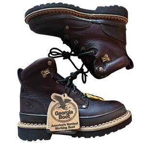 Georgia Boot Georgia Giant Steel Toe Boots Women’s Size 6 Leather G3374 EH ASTM